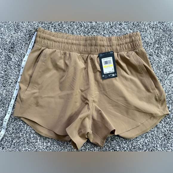 Under Armour Women's Athletic Shorts - Tan - Picture 1 of 2